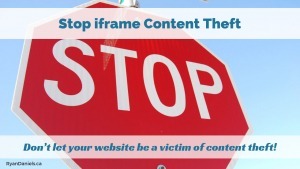 Stop iframe Content Theft